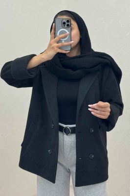 کت فوتر کشمیر چهار دکمه مچ پاکتی