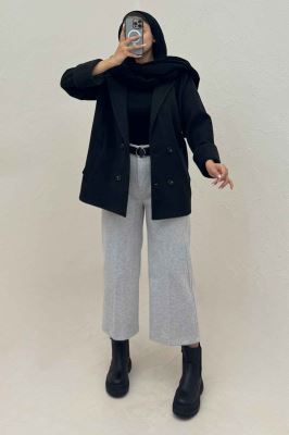 کت فوتر کشمیر چهار دکمه مچ پاکتی