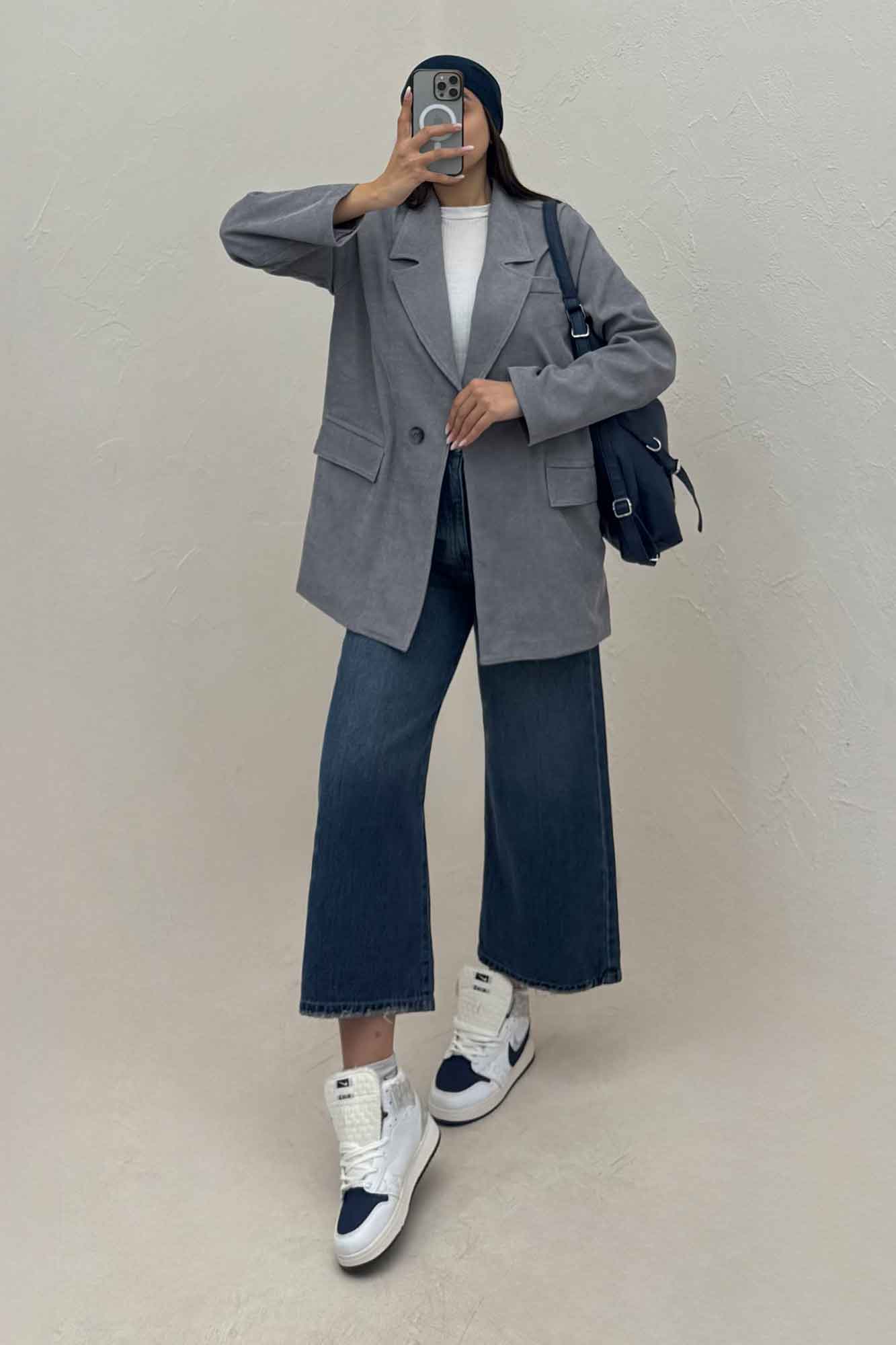 کت مخمل کبریتی آستردار لبه دوخت