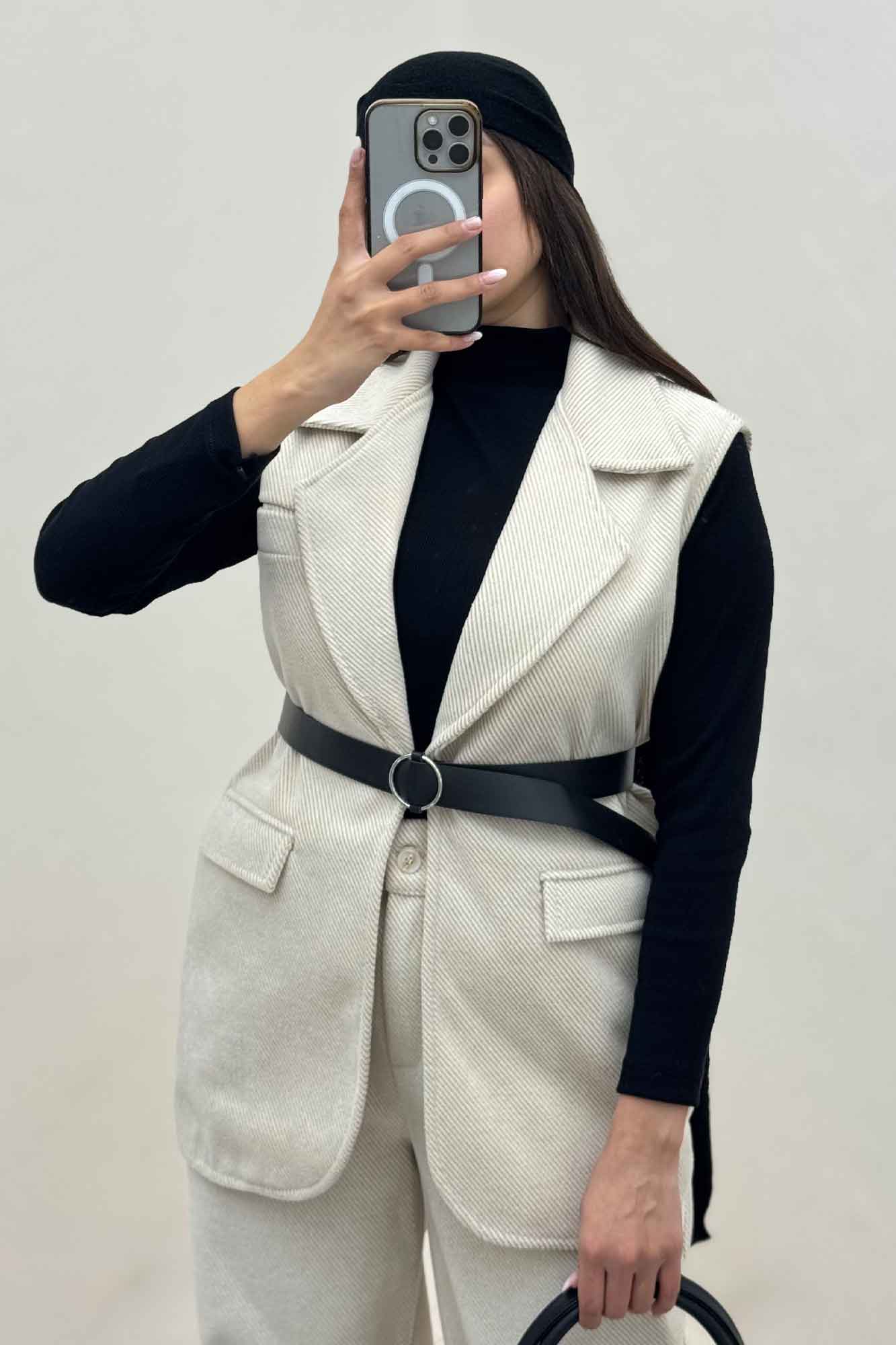 ست وست و شلوار فوتر کجراه آستردار