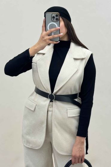 ست وست و شلوار فوتر کجراه آستردار