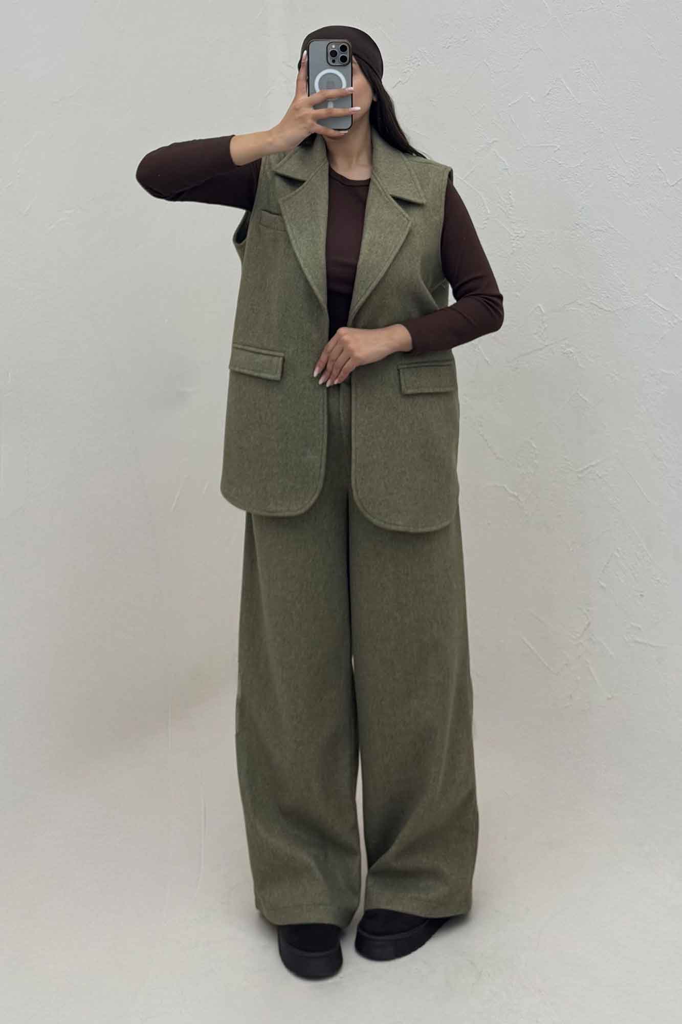 ست وست و شلوار فوتر آستردار ونورا