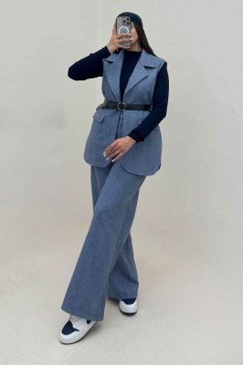 ست وست و شلوار فوتر آستردار ونورا