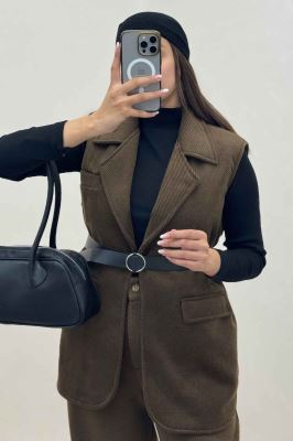 ست وست و شلوار فوتر کجراه آستردار