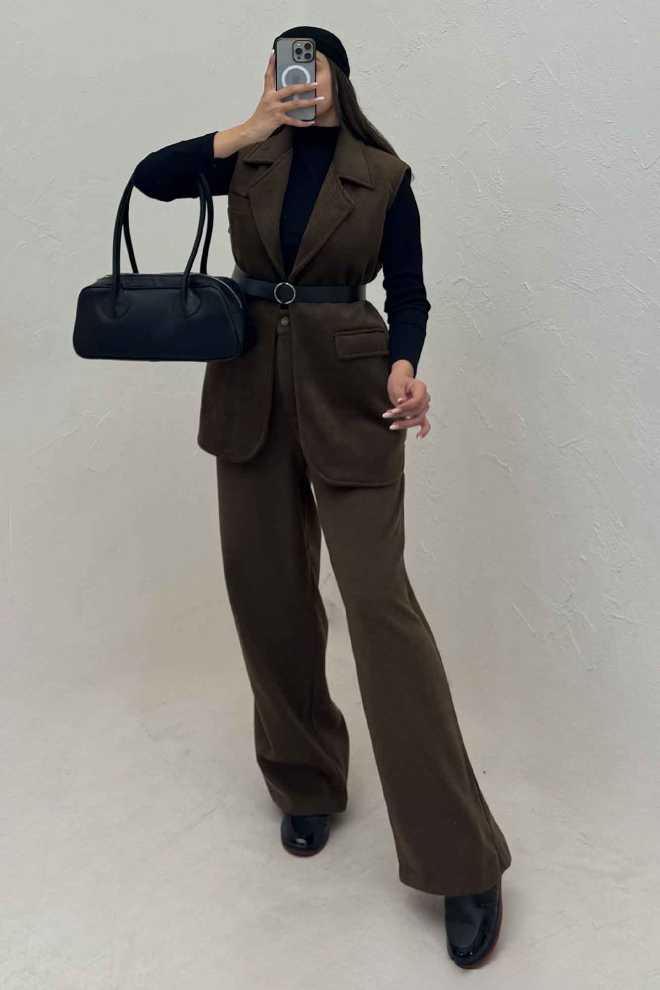 ست وست و شلوار فوتر کجراه آستردار