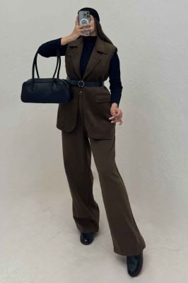 ست وست و شلوار فوتر کجراه آستردار