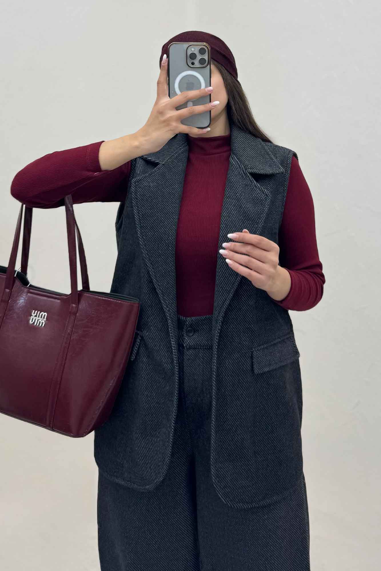 ست وست و شلوار فوتر کجراه آستردار