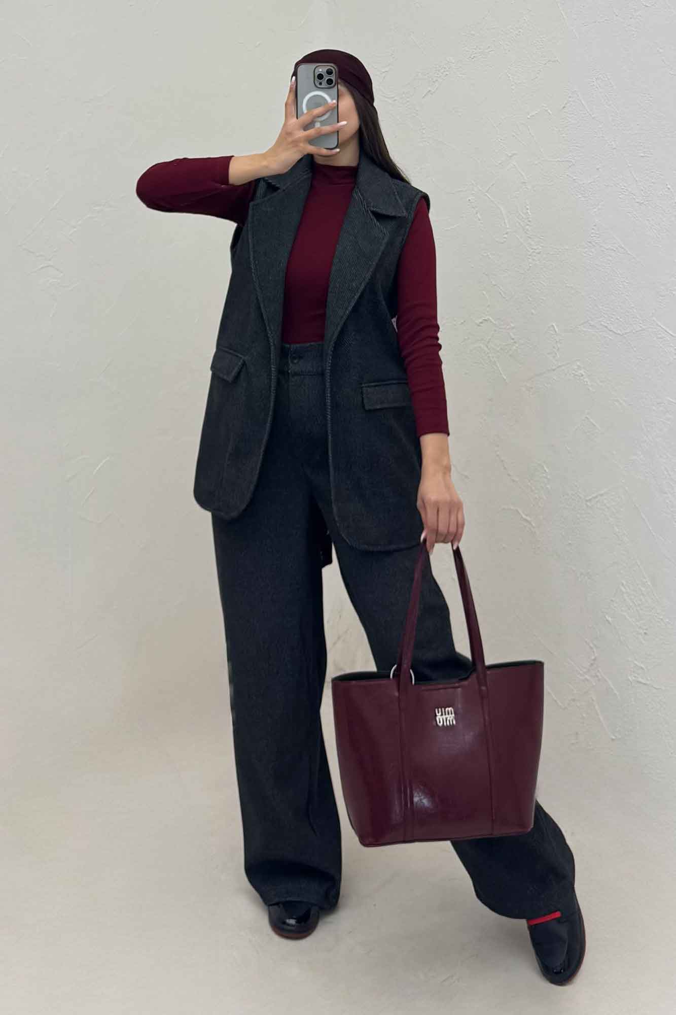 ست وست و شلوار فوتر کجراه آستردار