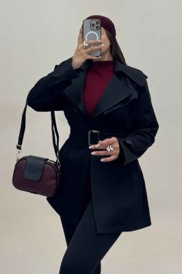 ترنچ کت سانتانا کجراه پشت چتری