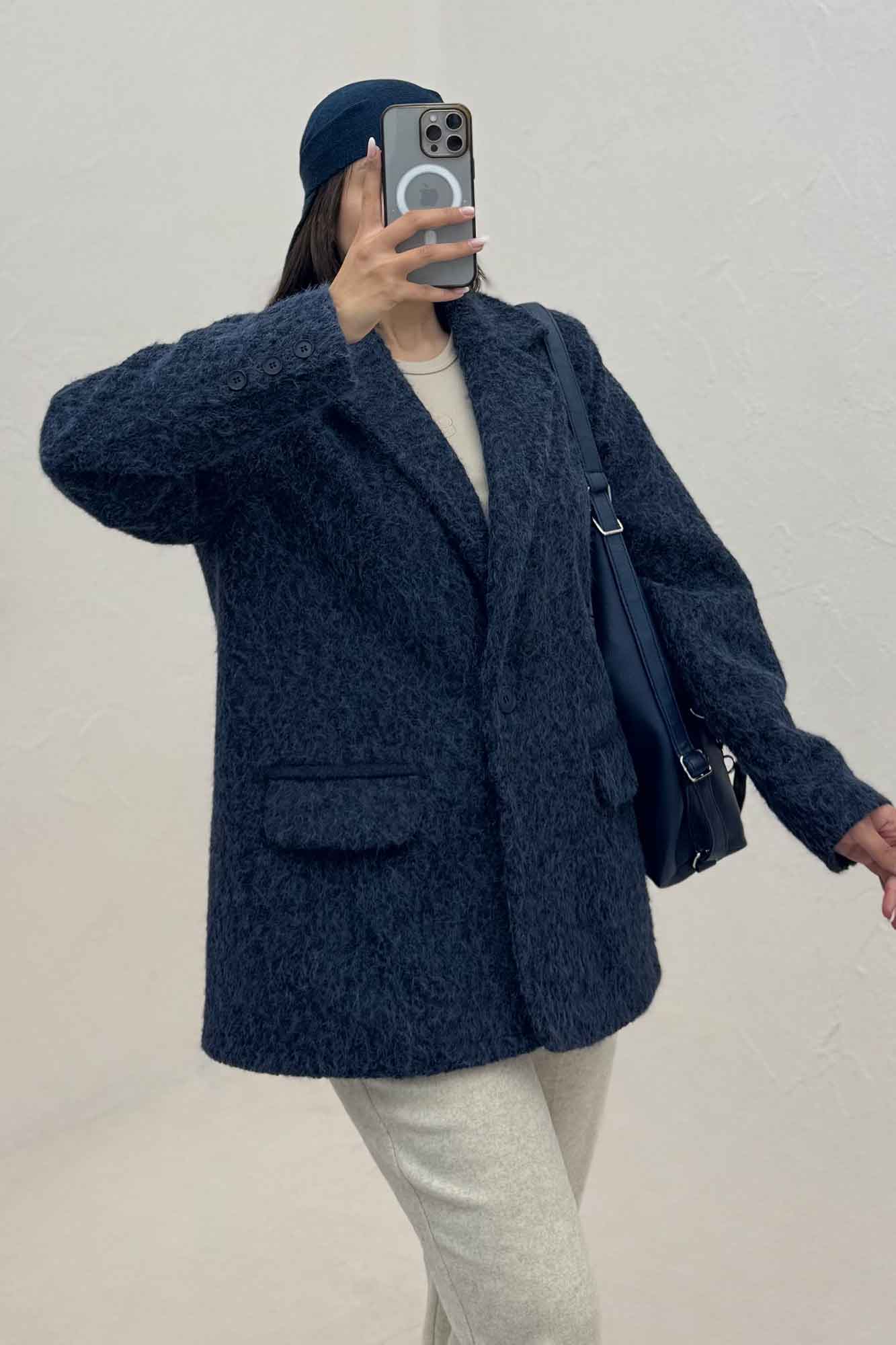 کت آستردار ویکتونا پشت چاکدار