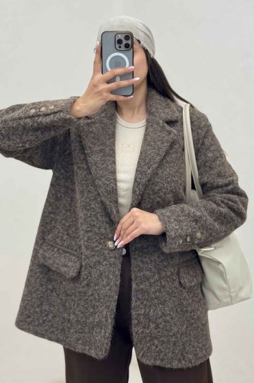 کت آستردار ویکتونا پشت چاکدار