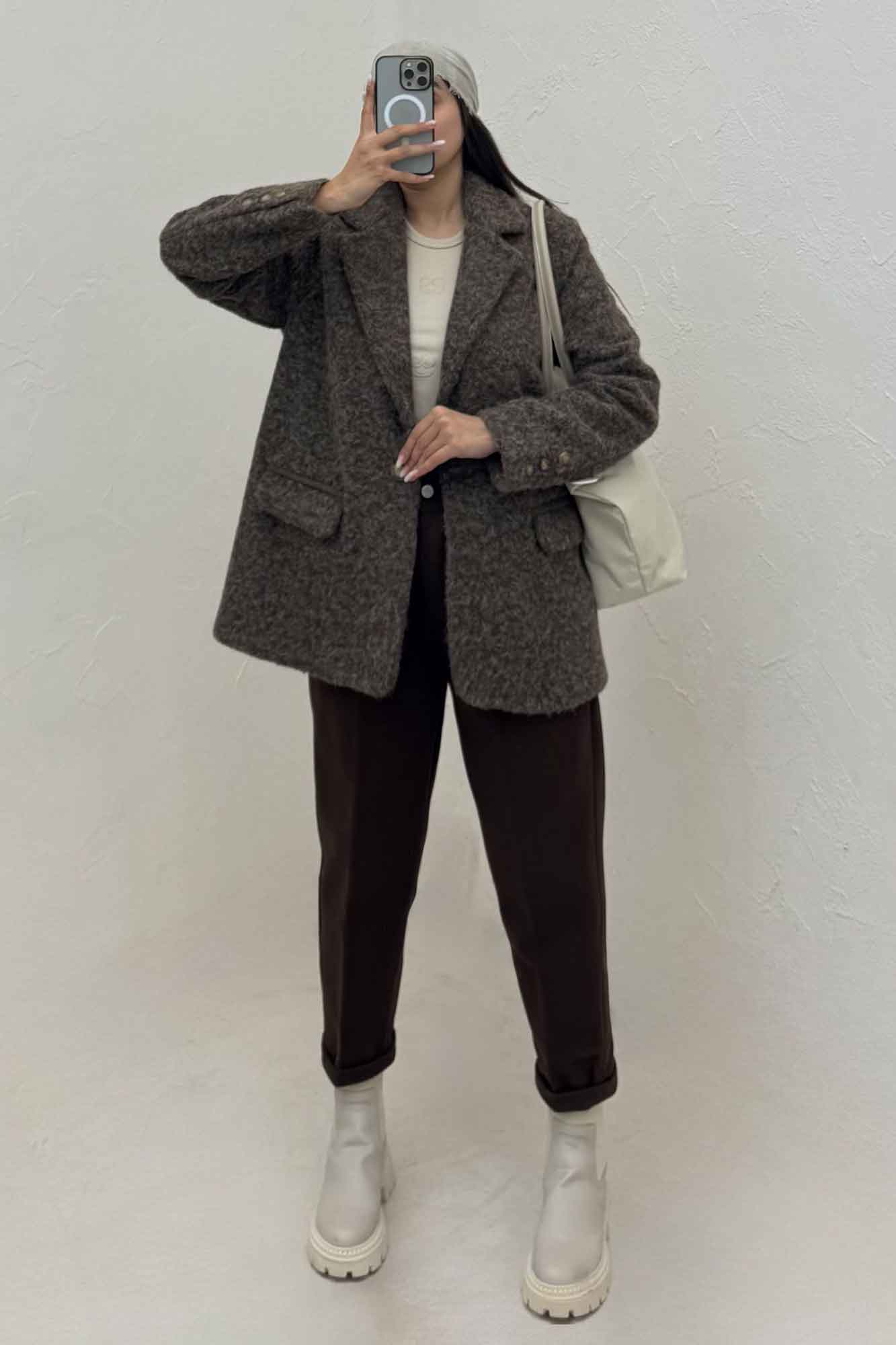 کت آستردار ویکتونا پشت چاکدار