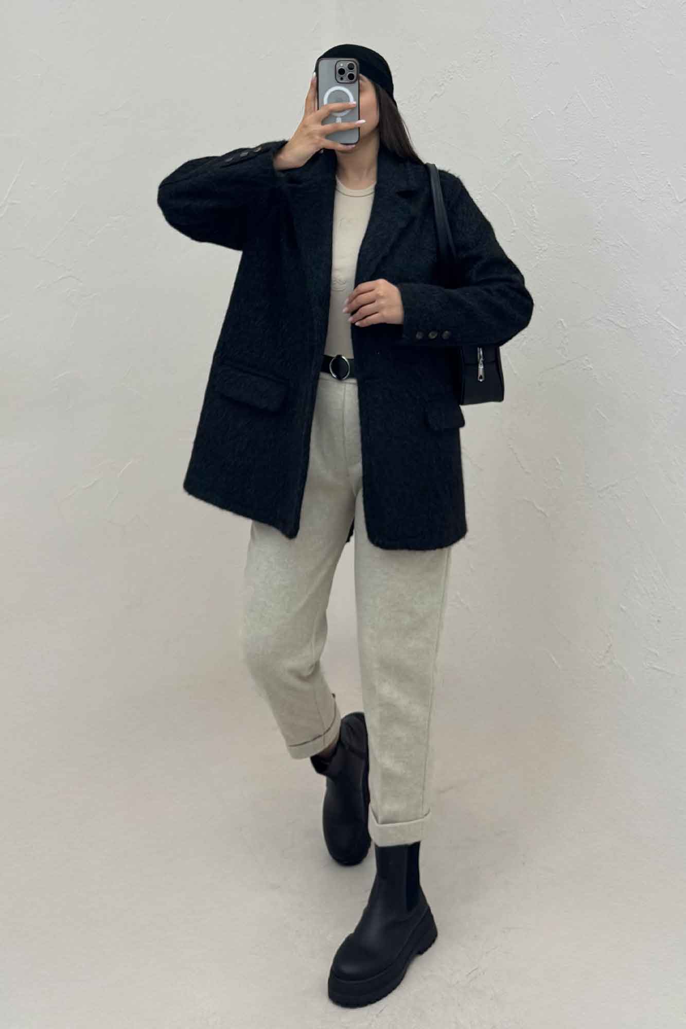 کت آستردار ویکتونا پشت چاکدار