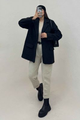 کت آستردار ویکتونا پشت چاکدار