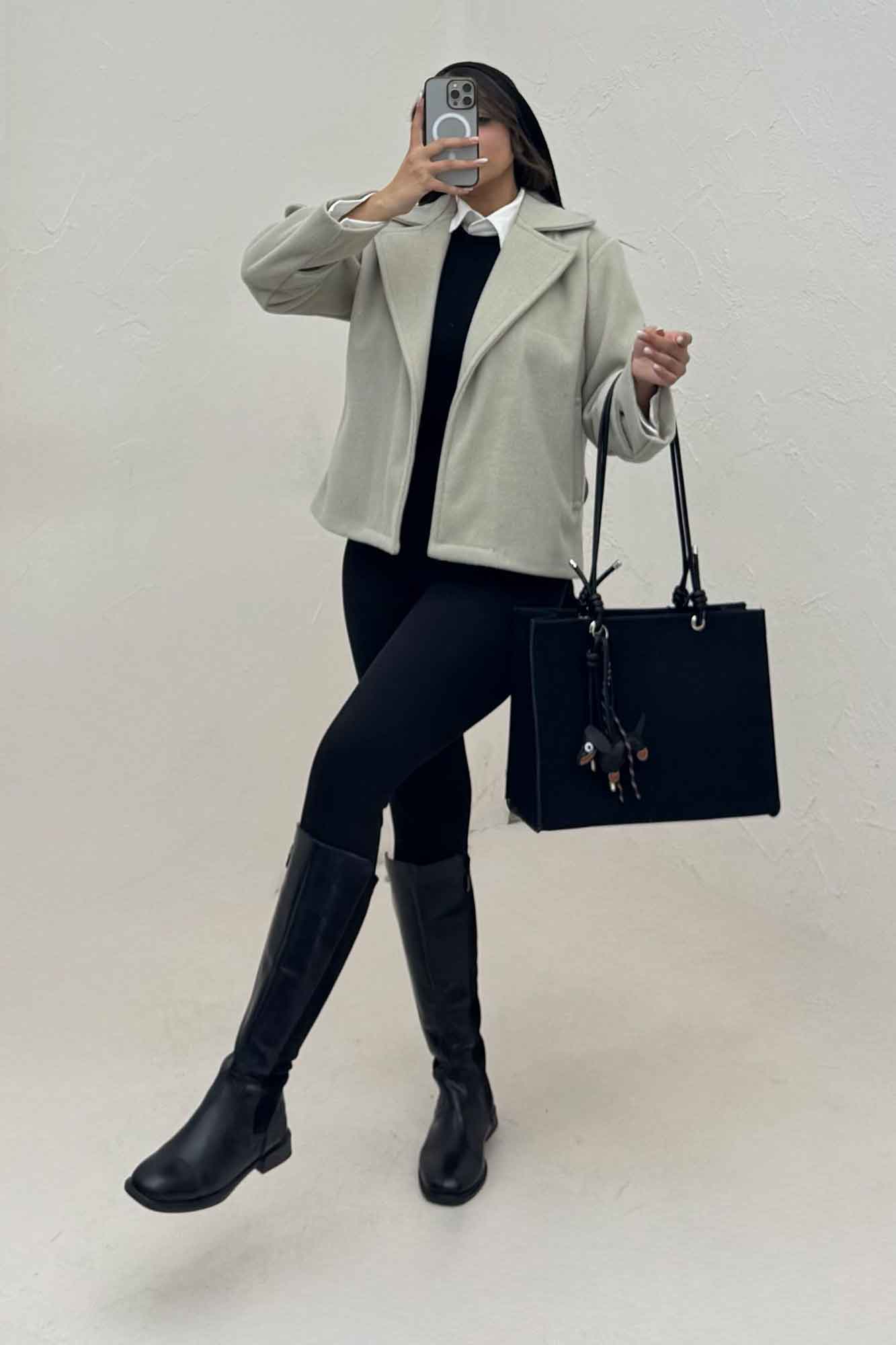 کت فوتر کشمیر یقه انگلیسی