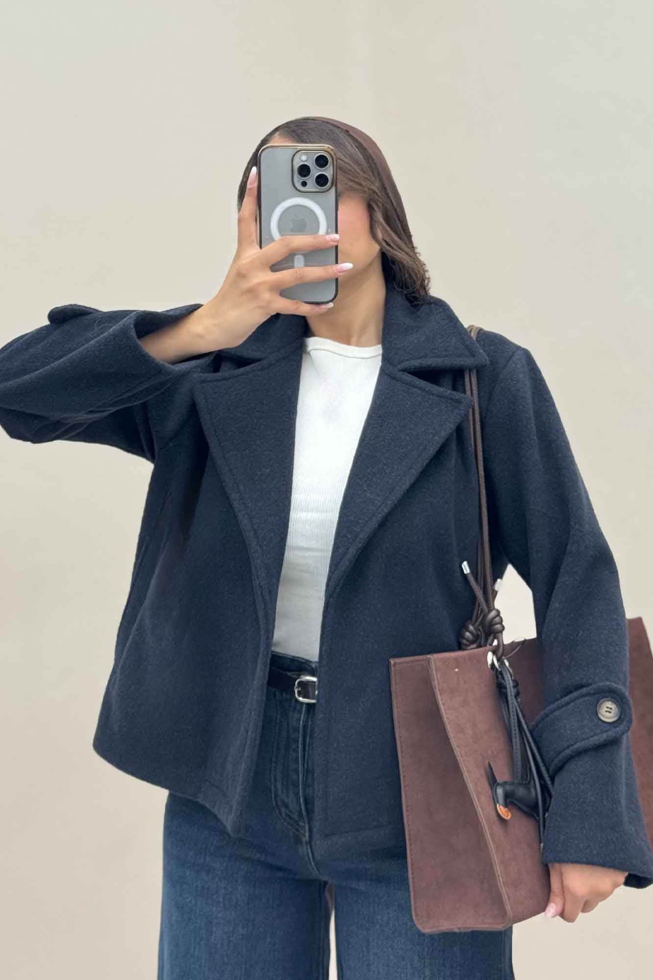 کت فوتر کشمیر یقه انگلیسی