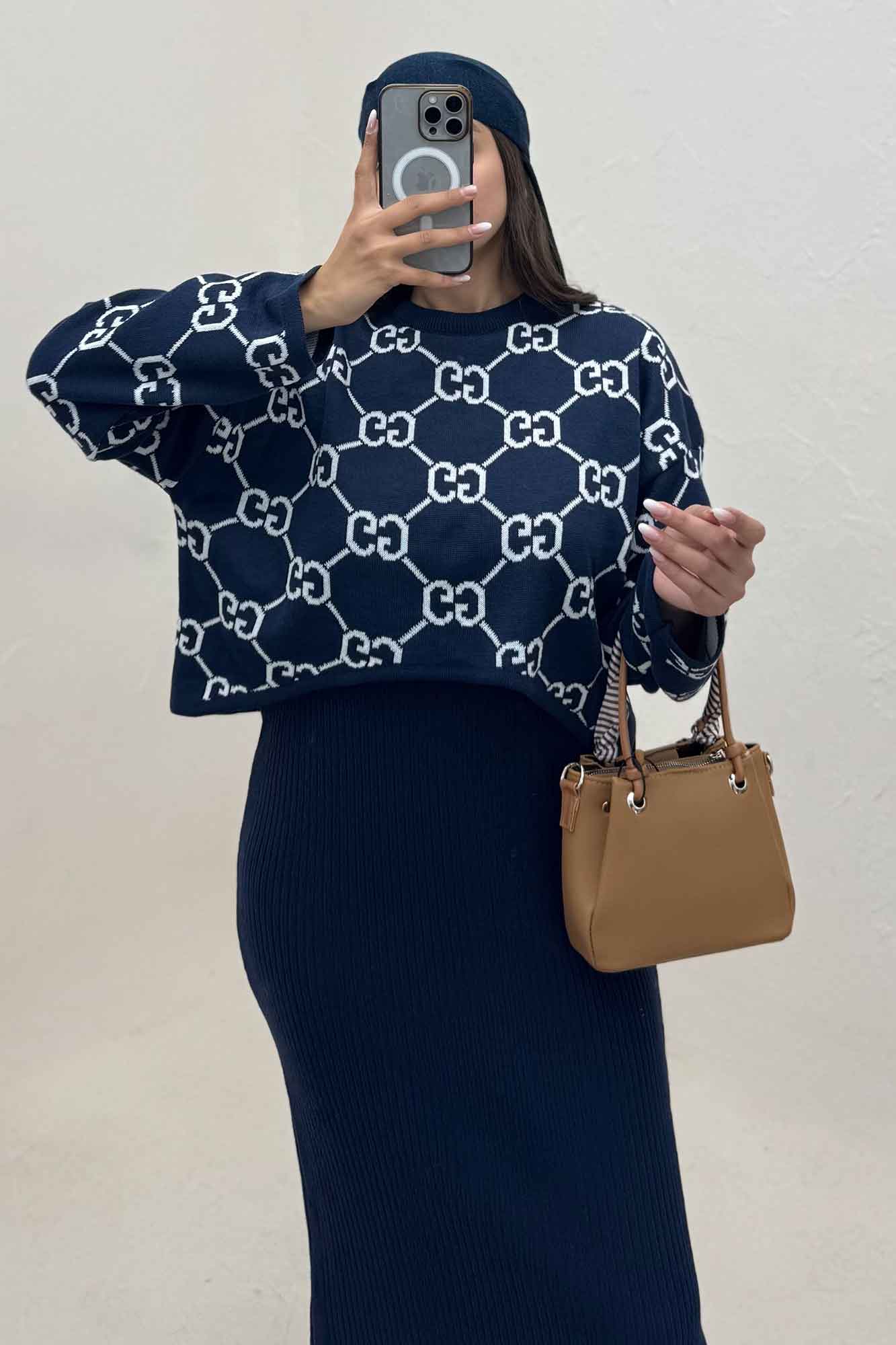 ست سارافن و رویه بافت گوچی 