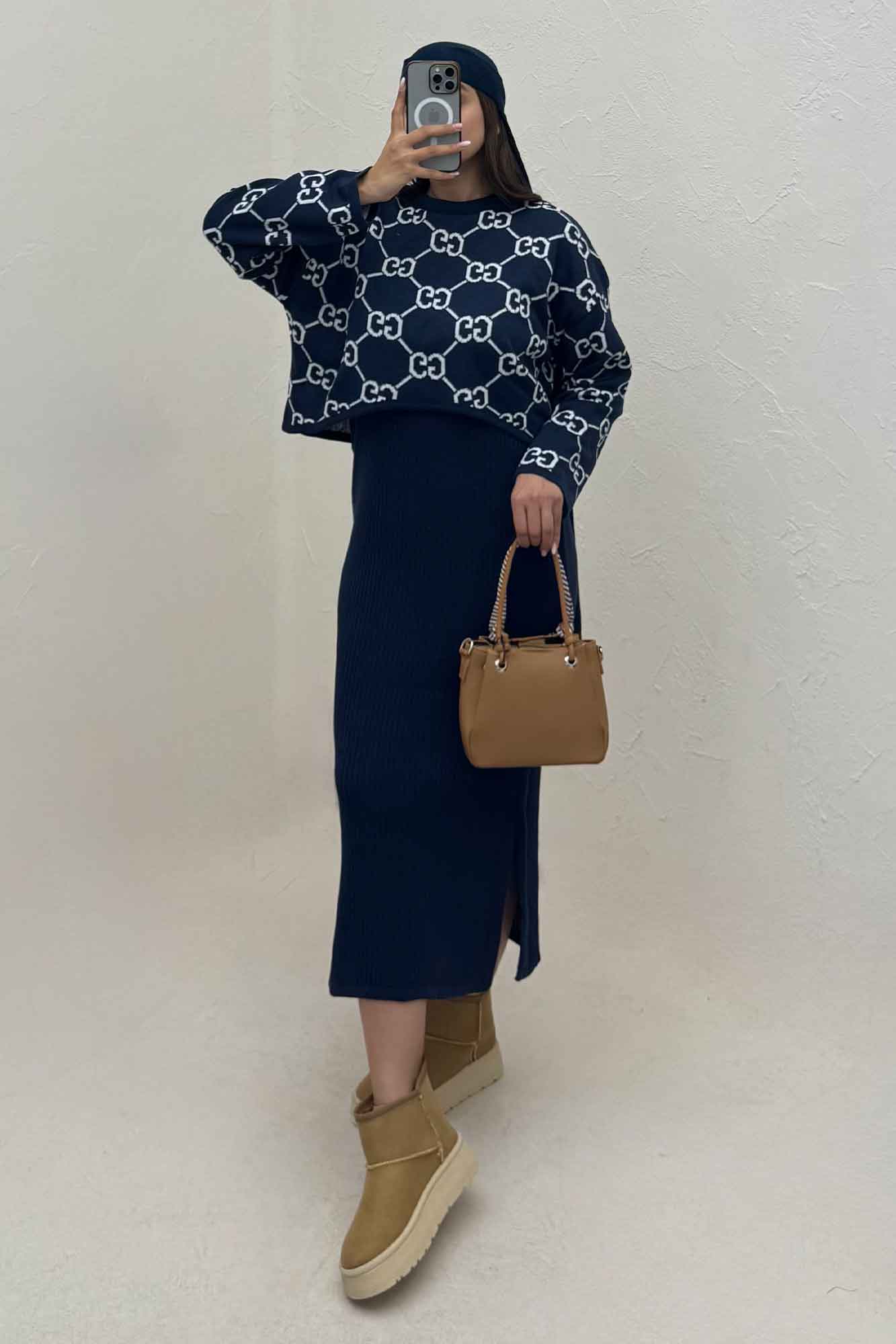 ست سارافن و رویه بافت گوچی 