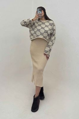 ست سارافن و رویه بافت گوچی 