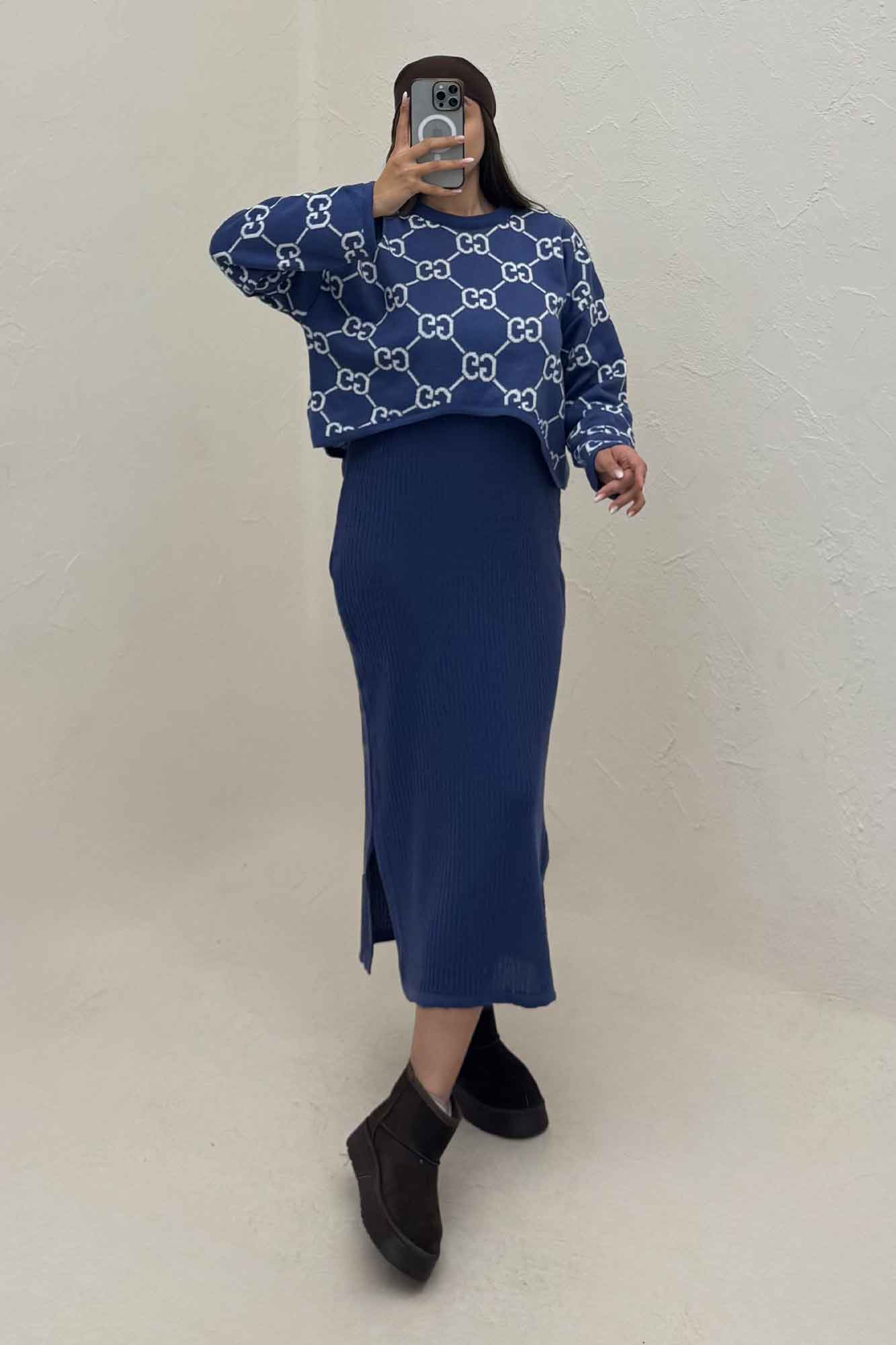 ست سارافن و رویه بافت گوچی 