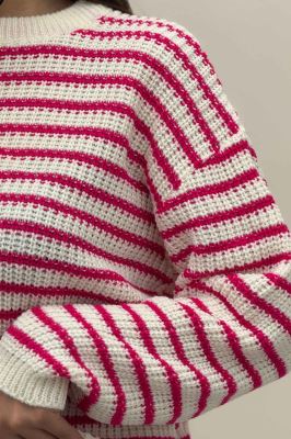 بلوز بافت راه راه کد 536