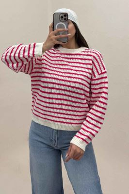 بلوز بافت راه راه کد 536