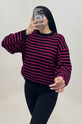 بلوز بافت راه راه کد 536