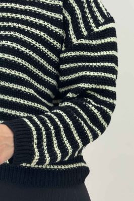 بلوز بافت راه راه کد 536