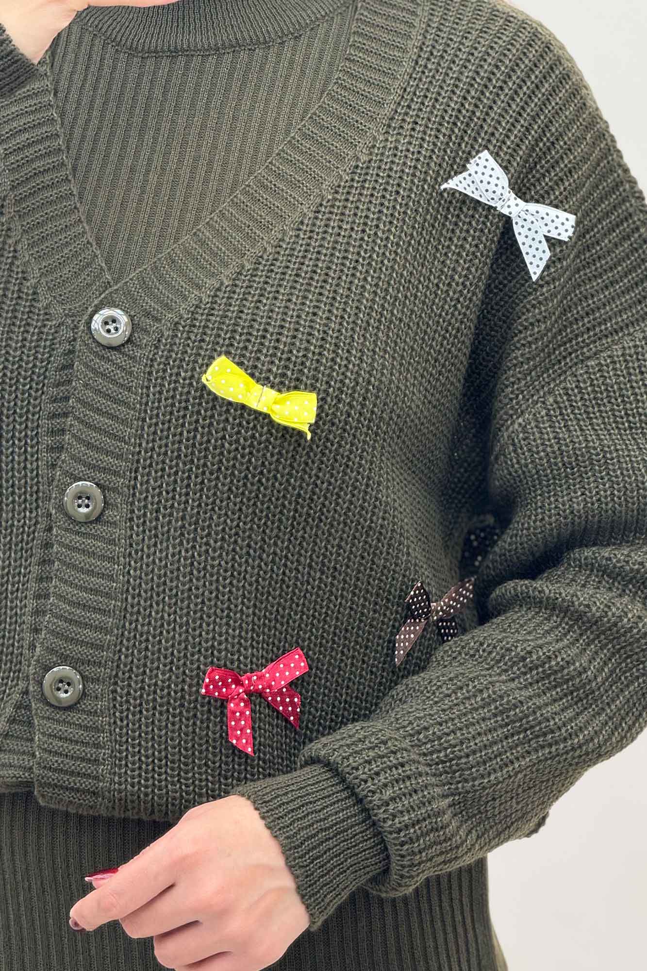 ست سارافن و کت بافت پاپیونی