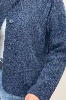 کت ویکتونا یقه گرد آستردار