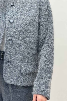 کت ویکتونا یقه گرد آستردار