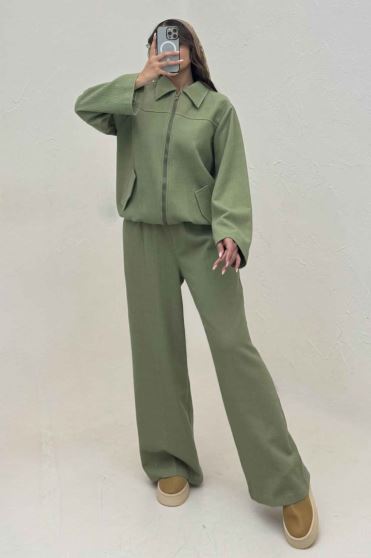 ست سویشرت و شلوار کتان راین