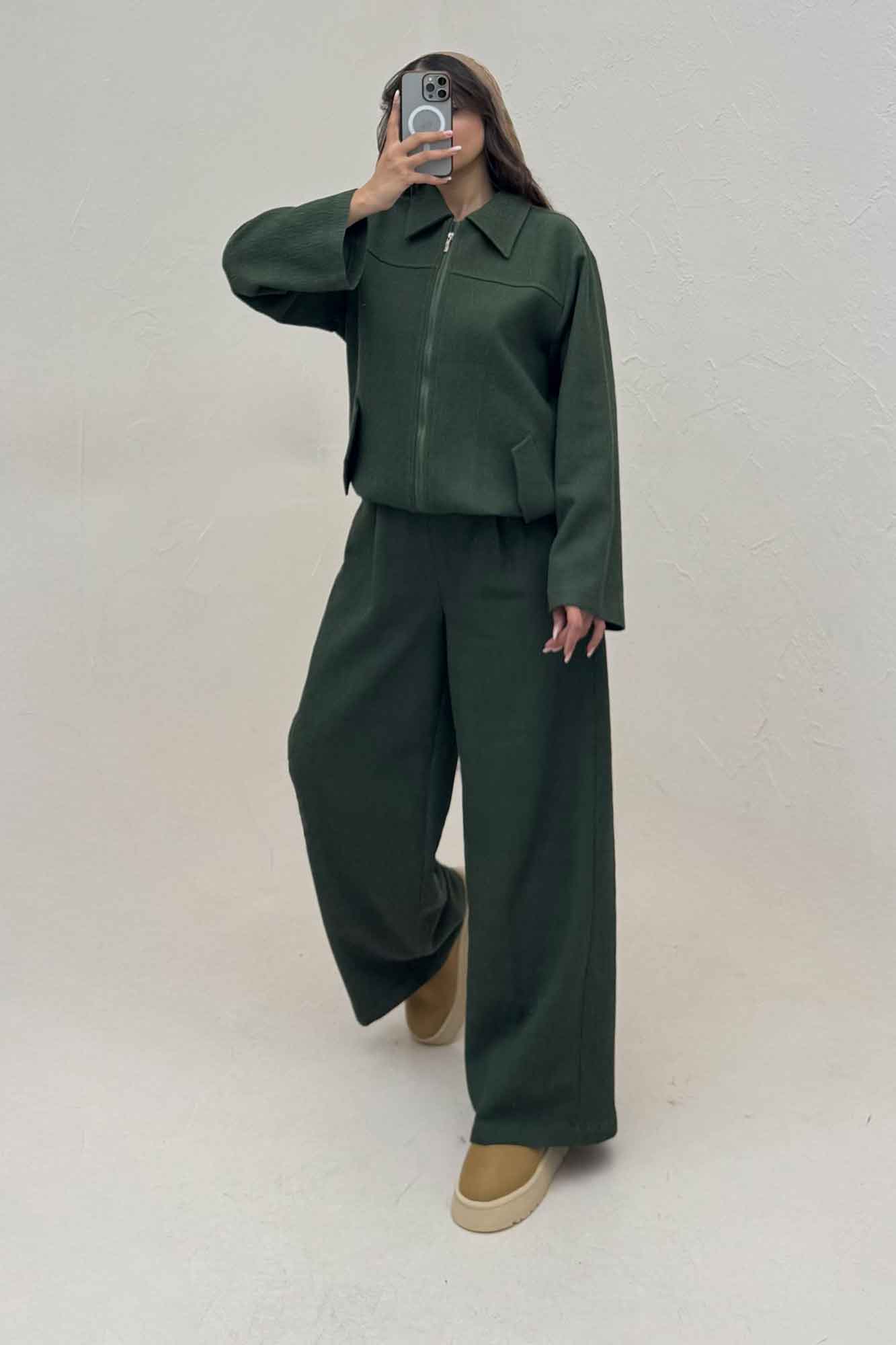 ست سویشرت و شلوار کتان راین