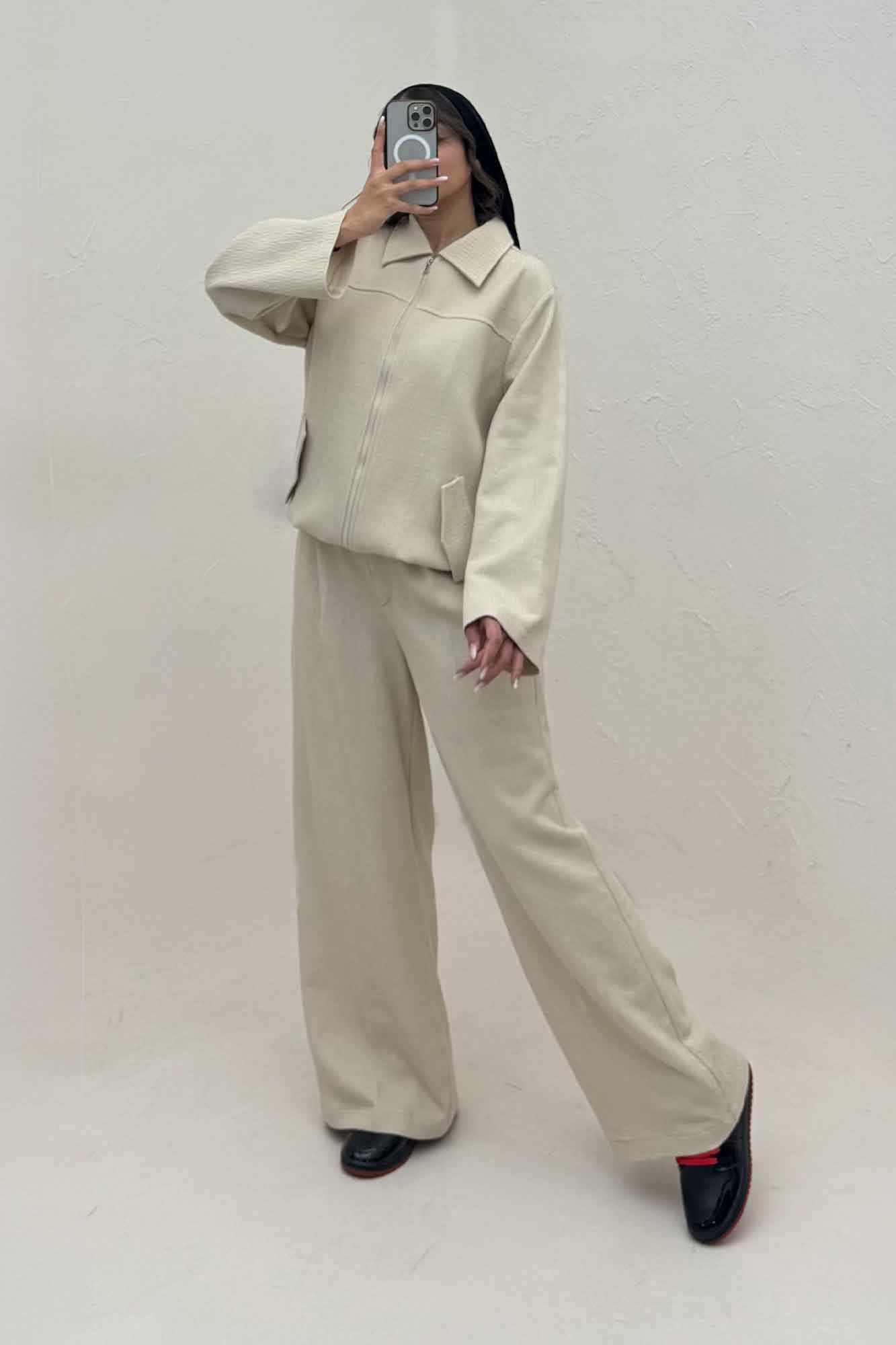 ست سویشرت و شلوار کتان راین