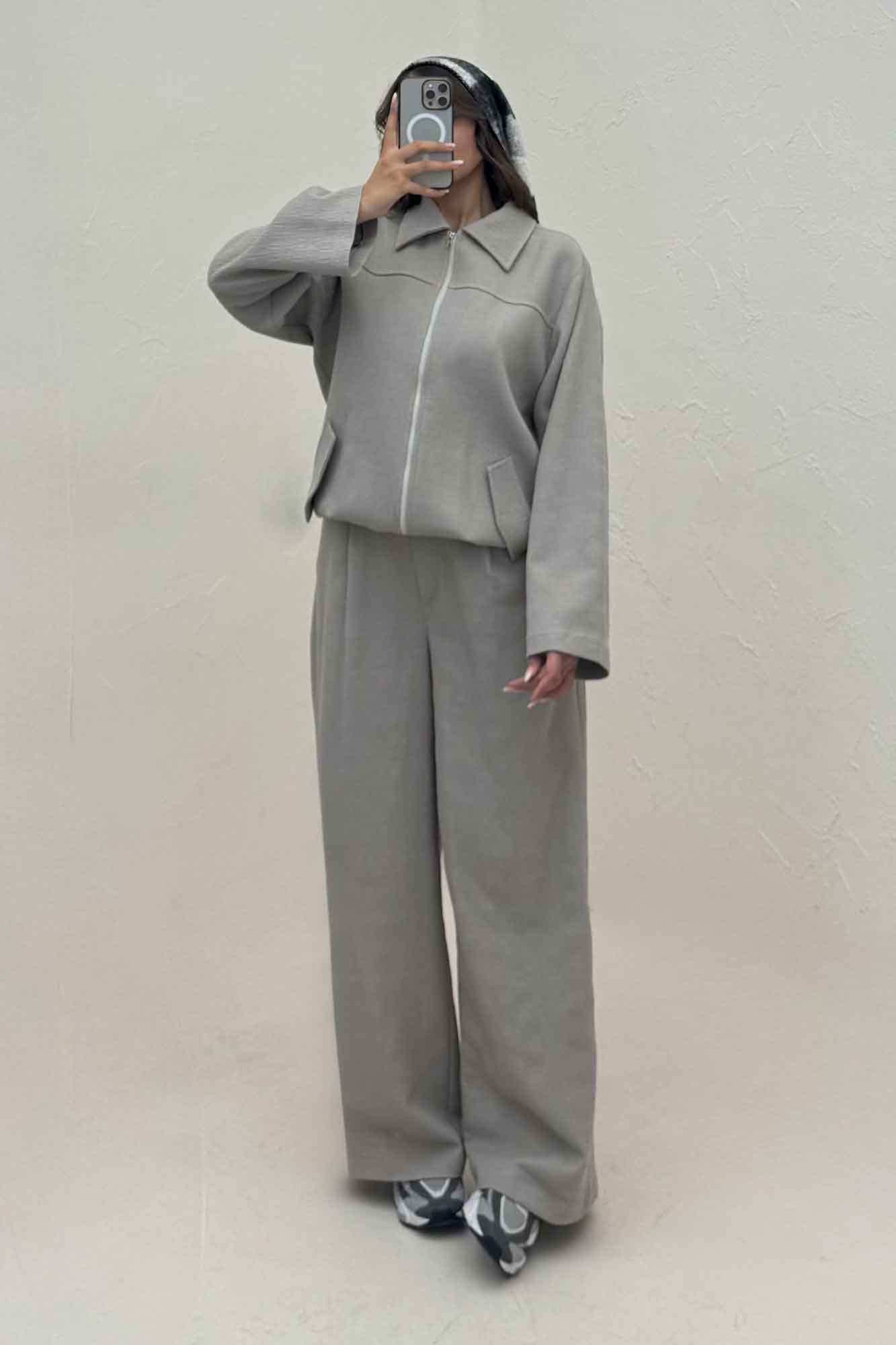 ست سویشرت و شلوار کتان راین