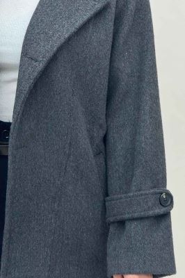 کت موهر آستردار یقه دو حالته