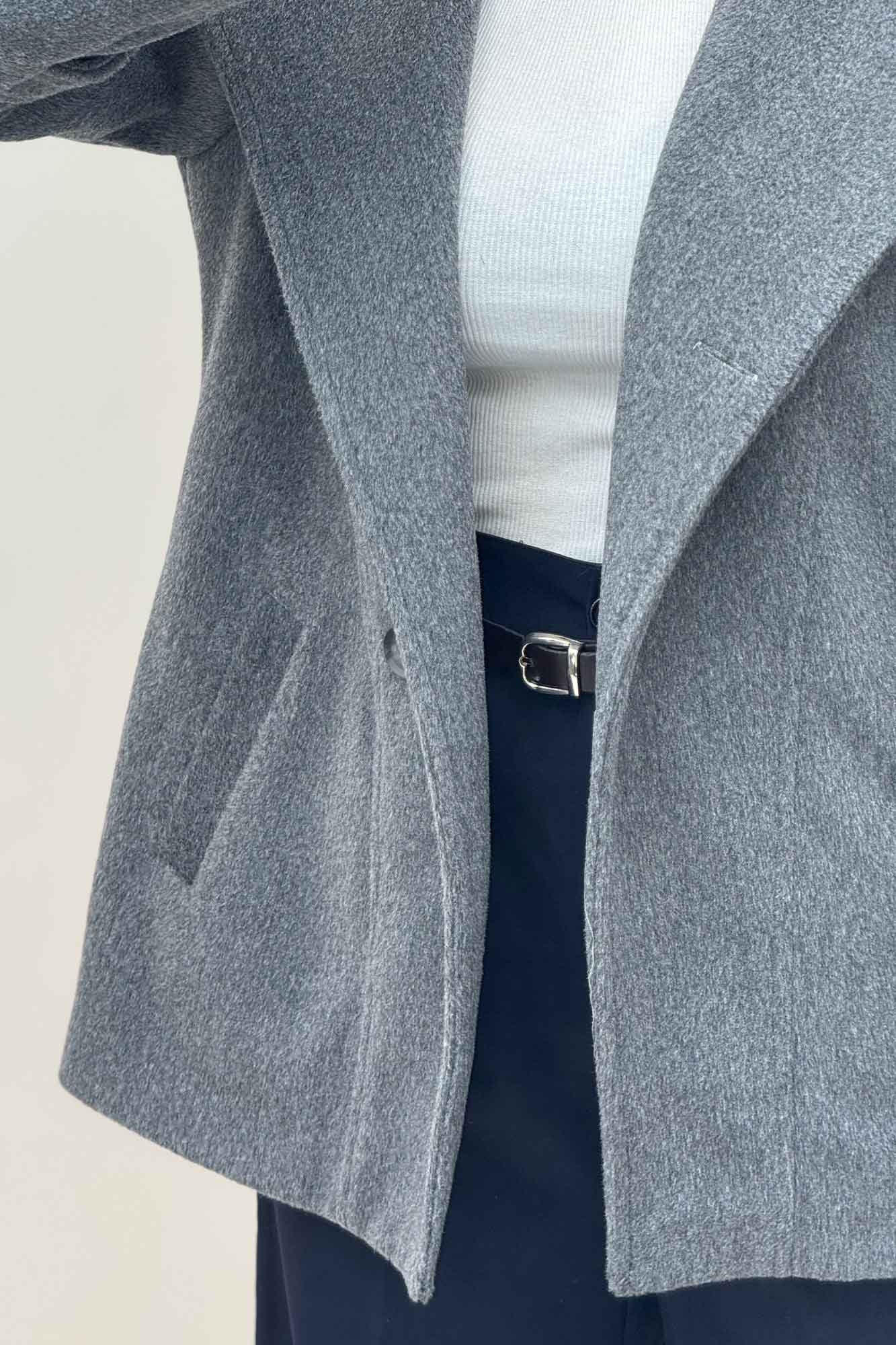 کت موهر آستردار یقه دو حالته 