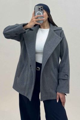 کت موهر آستردار یقه دو حالته 