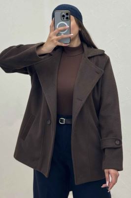 کت موهر آستردار یقه دو حالته