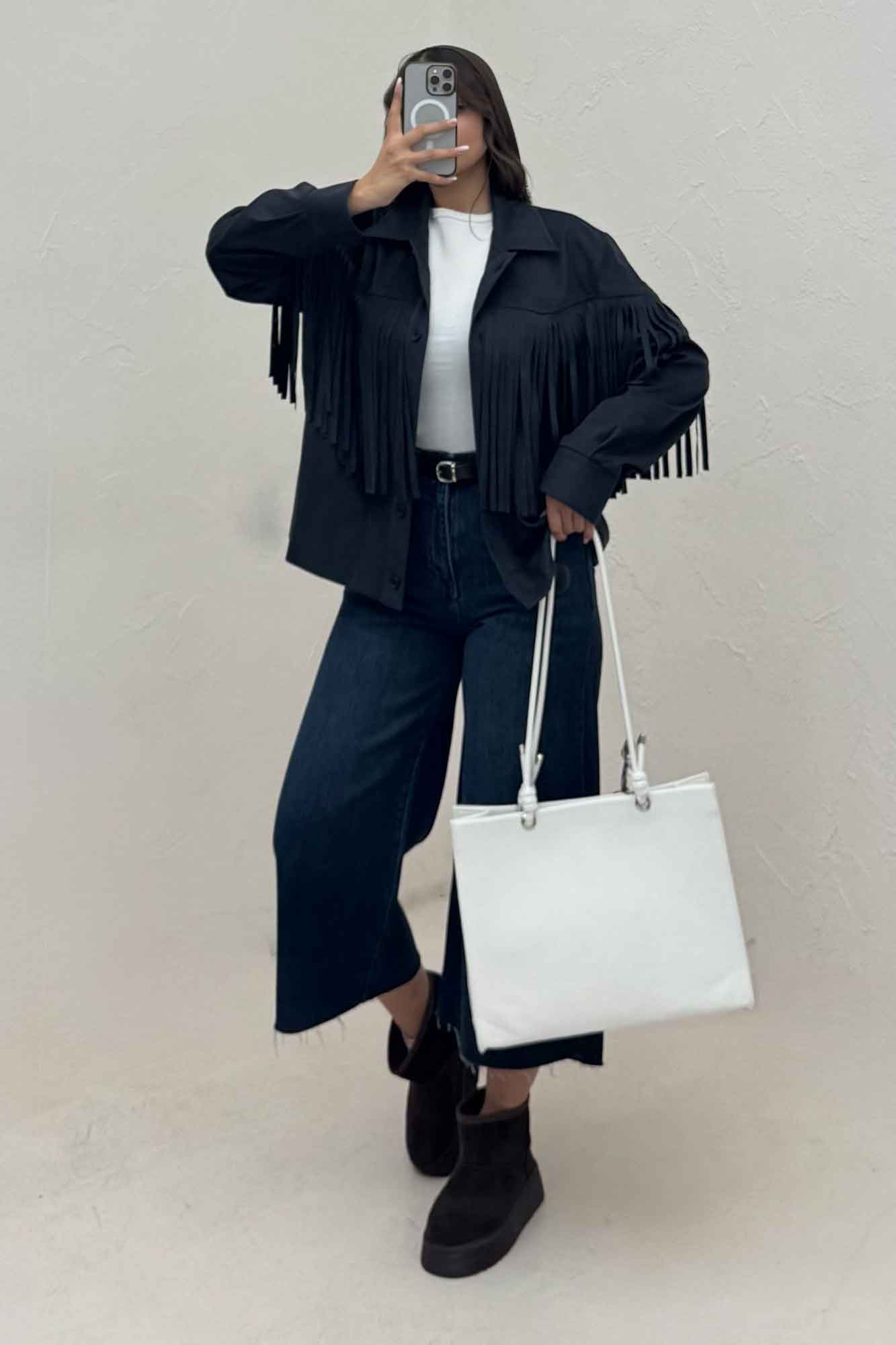 کت جیر آستردار سرخپوستی