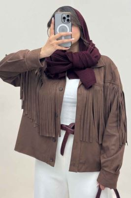 کت جیر آستردار سرخپوستی