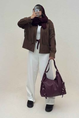 کت جیر آستردار سرخپوستی