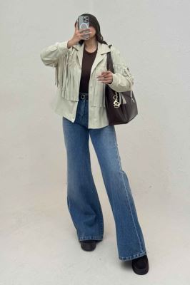 کت جیر آستردار سرخپوستی