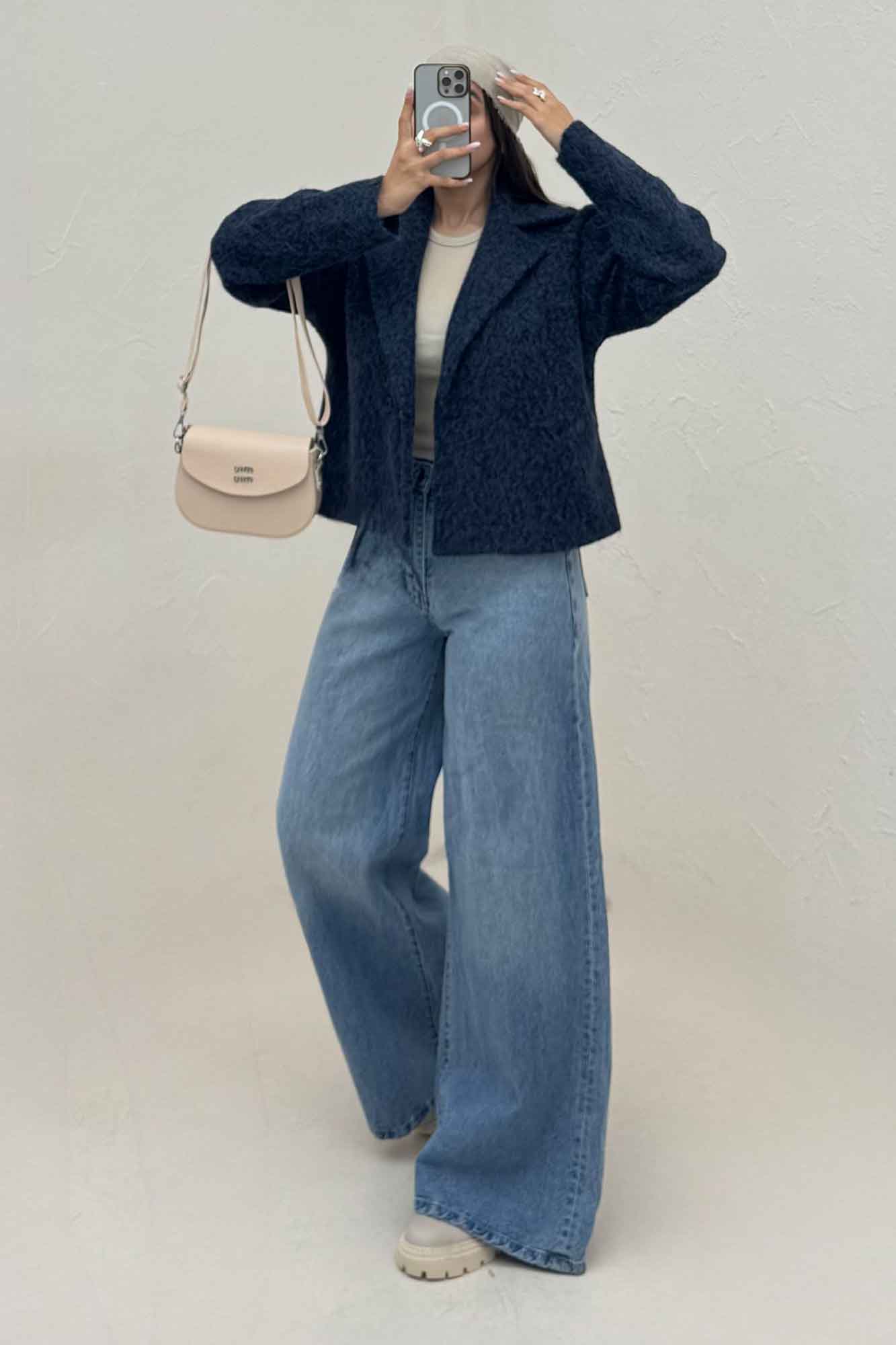 کت ویکتونا آستردار تک دکمه 