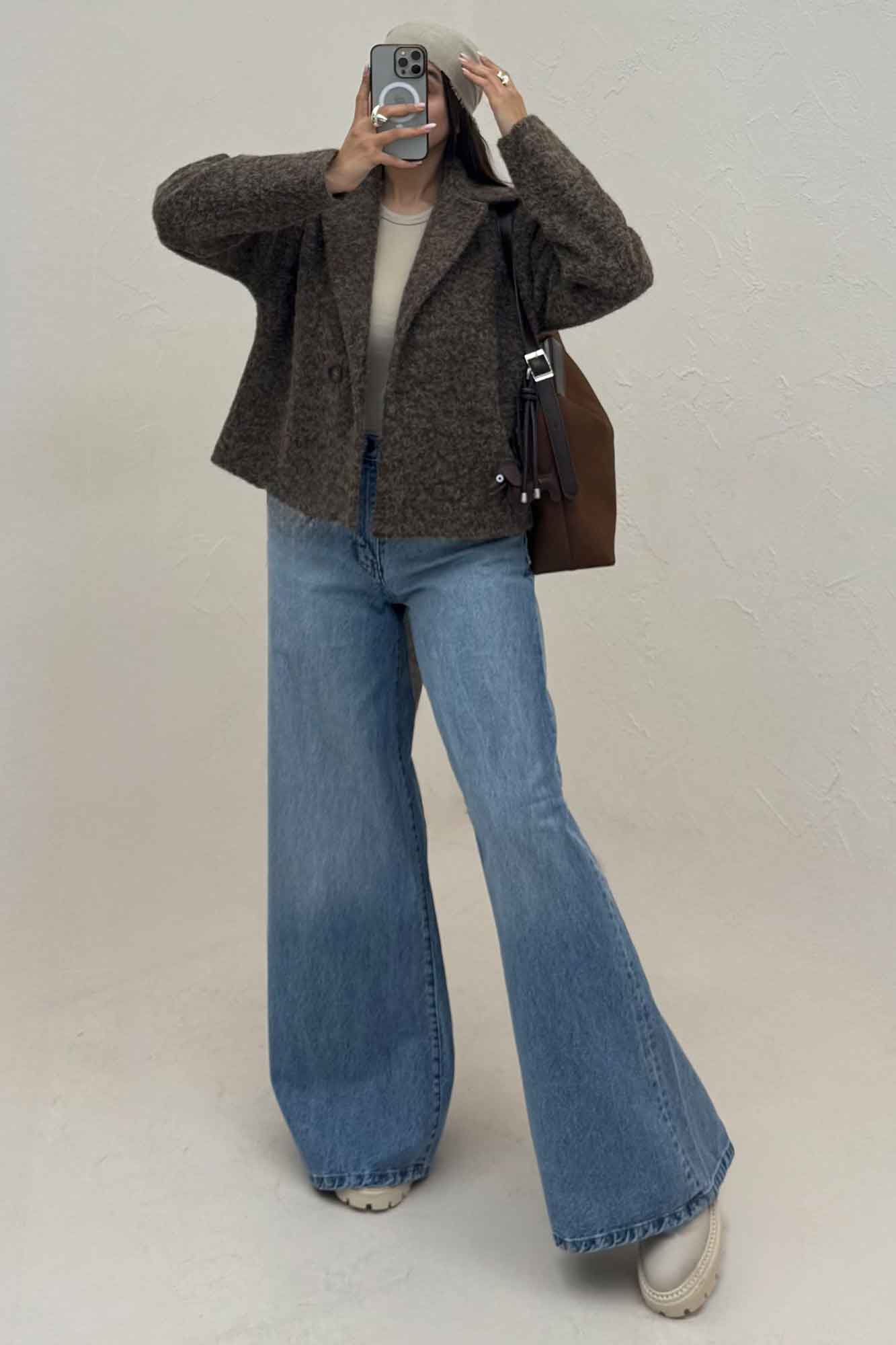 کت ویکتونا آستردار تک دکمه 