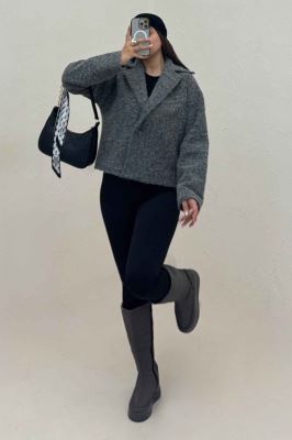 کت ویکتونا آستردار تک دکمه 