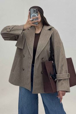 کت فوتر کشمیر دو جیب خطی