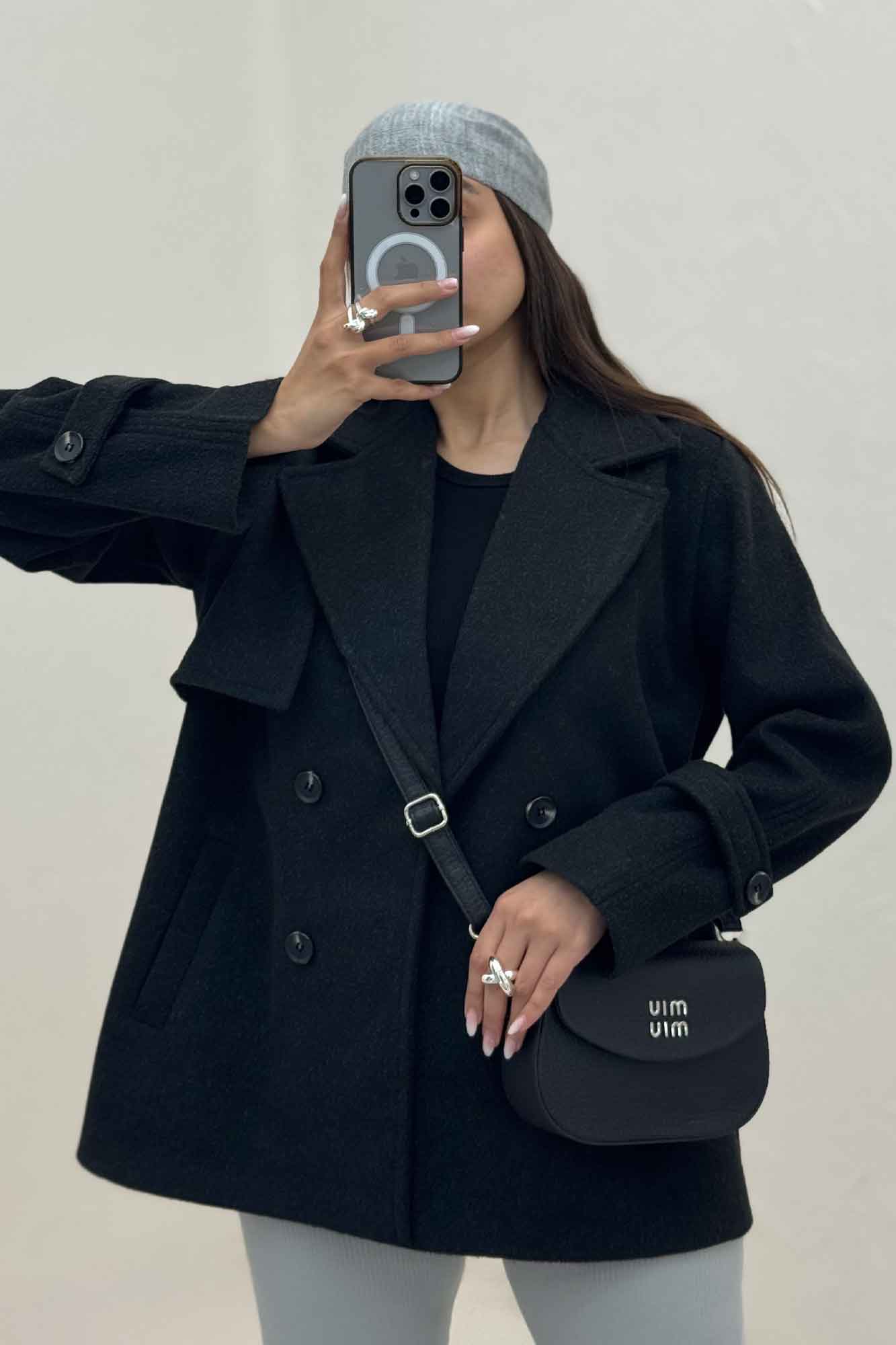 کت فوتر کشمیر دو جیب خطی