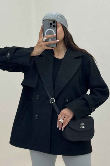 کت فوتر کشمیر دو جیب خطی