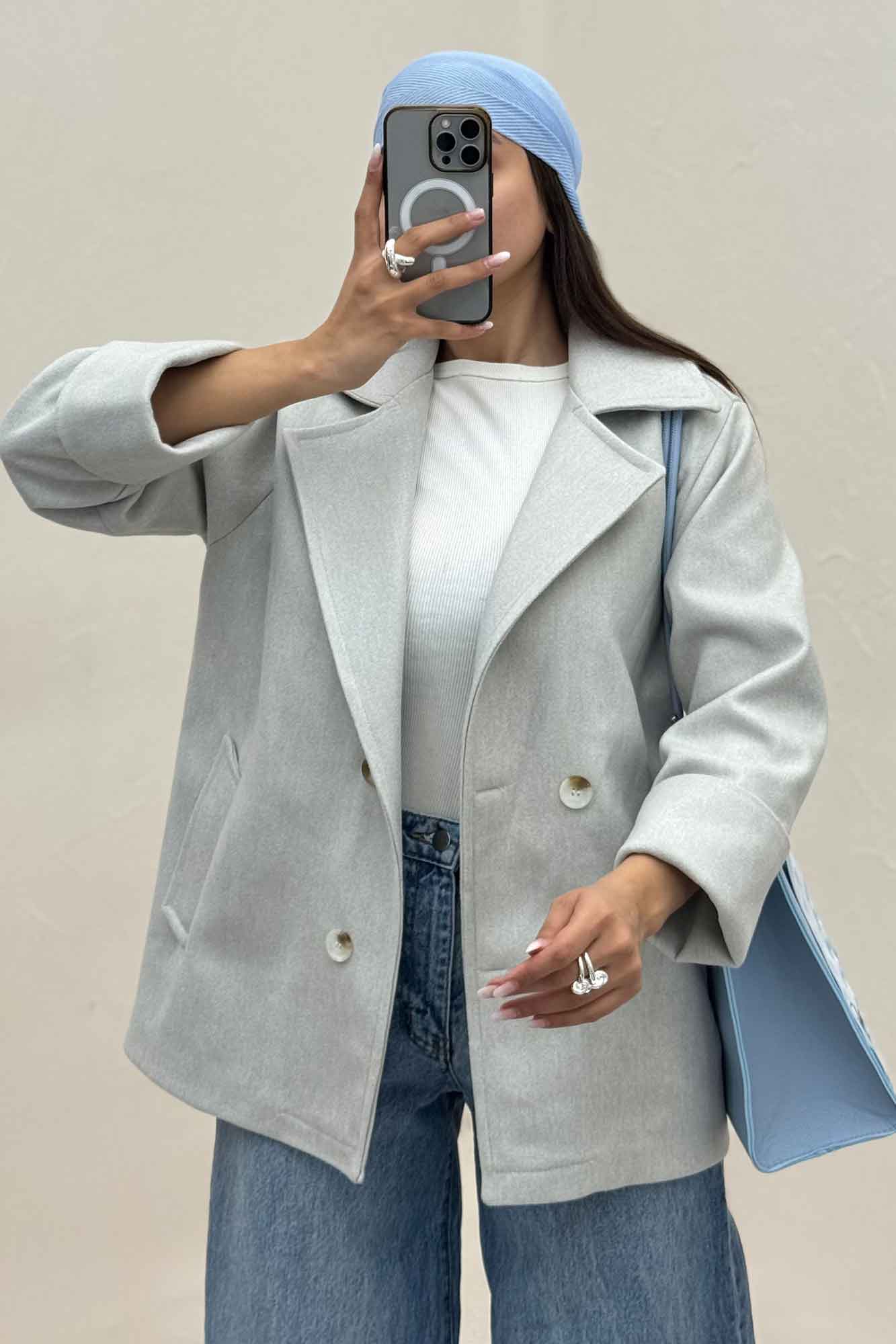 پالتو آستردار چهار دکمه فوتر LOOK